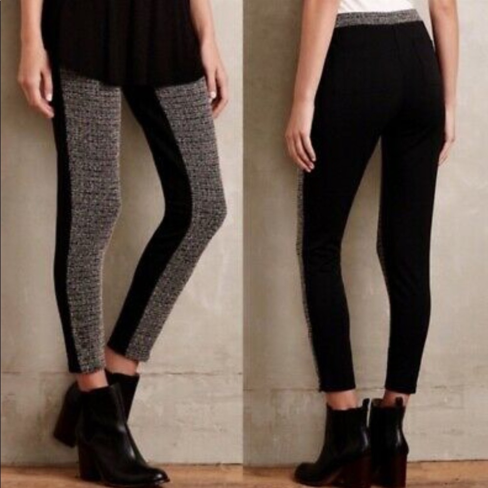 Anthropologie Lilka skinny cropped knit leggings